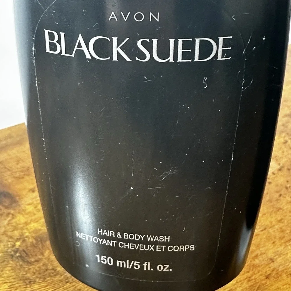 Lot of 2 - Avon BLACK SUEDE‎ Mens Perfumed Hair & Body Wash 5oz New sealed